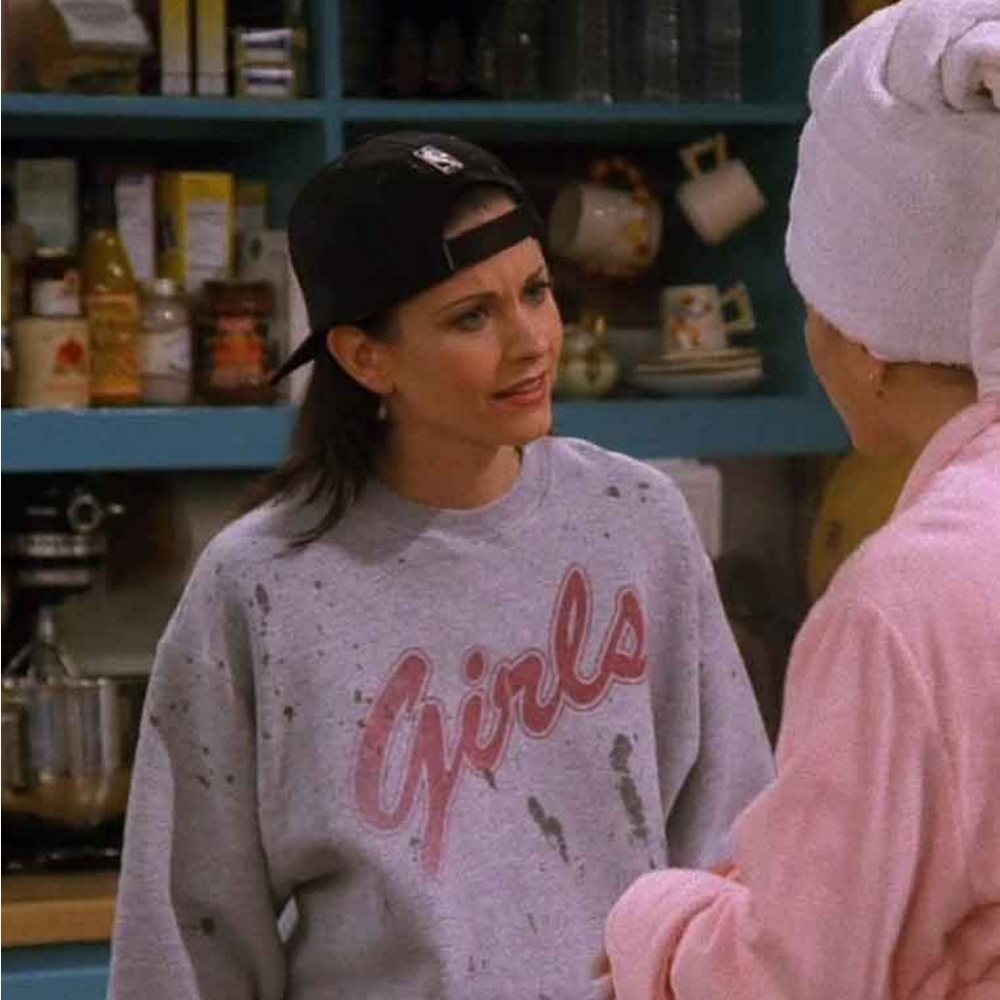Friends Girls Grey Lightweight Crewneck Sweatshirt